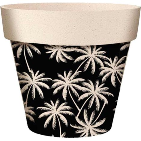 Cache Pot en Bambou Palmiers 15.5 cm (1/2)