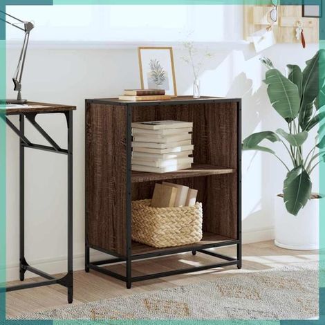 849103 Bibliothèque chêne marron 60x35x76 cm bois d'ingénierie (1/5)