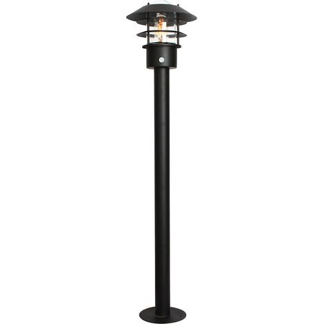 Paletto luce esterno PIR nero E27 60W Helsingor Elstead (1/4)