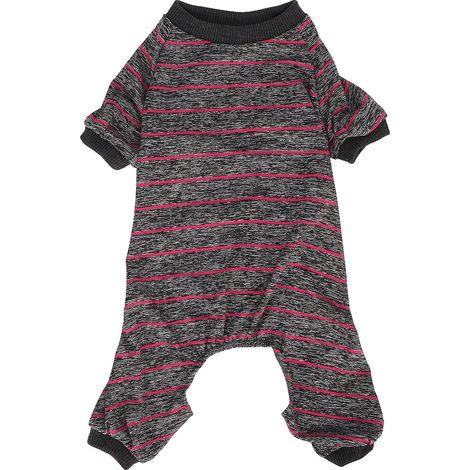 Pyjama fin à rayures respirantes pour chien, idéal pour l'été à la maison, vêtements pour animaux à 4 pattes (1/5)