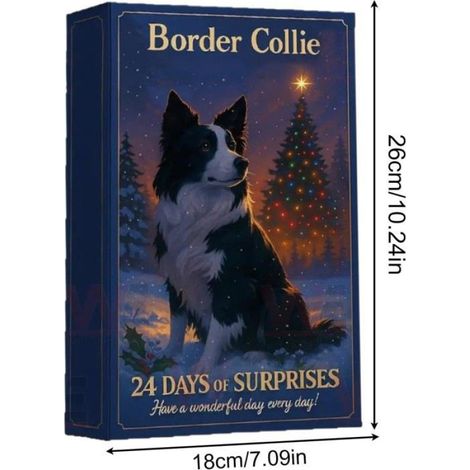 1 Calendrier de l'Avent, Acrylique 2D, 24 Jours, Décoration Noël Chien, Pour Maison Mur Étagère (1/5)