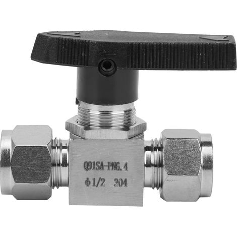 Soupape en acier inoxydable 304 haute pression à pointeau pour contrôle de débit eau gaz liquide SS-44S6 1/2 pouce (1/5)