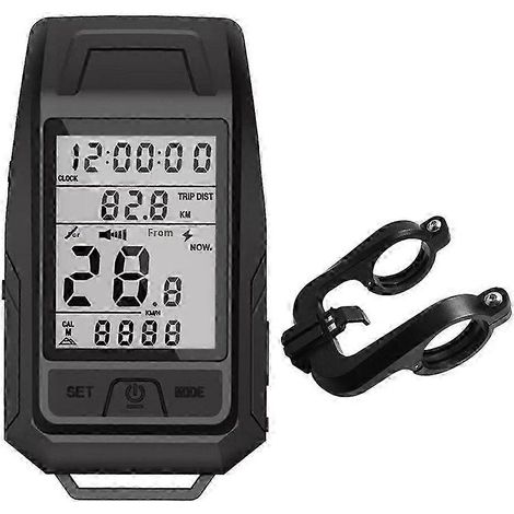 3-in-1 Multifunktions-Fahrradzubehör: GPS-Tachometer, Frontlicht mit Hupe, Fahrradtaschenlampe (1/5)