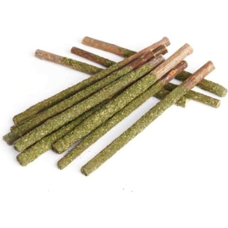 Lot de 12 bâtonnets broyeurs à herbe à chat pour animaux de compagnie - 12,5 cm