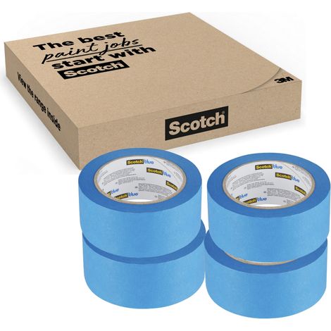 Ruban de masquage Multi-Surfaces ScotchBlue™, 24 mm x 41 m, 4 Rouleaux/Emballage, 100% PEFC, SGSCH-PEFC-COC-110078