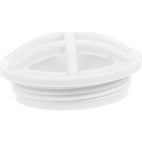 Milisten Grille de Bonde de Fond Piscine Insert de Grille Remplaçable en Abs Blanc Raccord D'entrée Facile à Nettoyer Professionnel pour Accessoires de Piscine Murale (1/5)