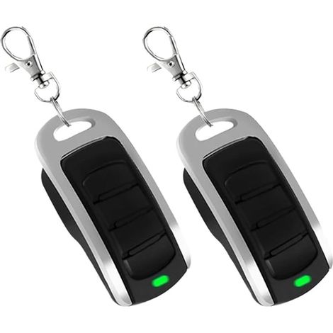 Télécommande d’ouverture de portail, 2 unités Multi-fréquence 280-868MHz pour porte de garage, Télécommande 300MHz 303MHz 315MHz 330MHz 433MHz 868MHz, Clone multi-marque en forme de clé, Télécommande (1/5)