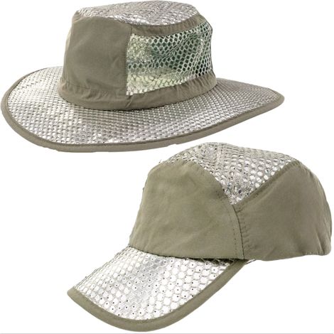 Chapeau de soleil Polar Cooling avec protection hydrofuge et UV - Casquette à visière réfléchissante SPF, évacuant l'humidité, ajustable et respirante pour les activités estivales en extérieur - Homme