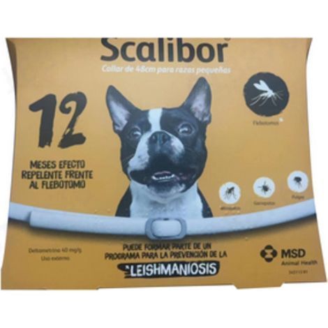Collare antipulci, zecche e zanzare per cani, lungo 48 cm – Protezione fino a 12 mesi – Regolabile e resistente all'acqua – Per cani di piccola e media taglia (1/4)