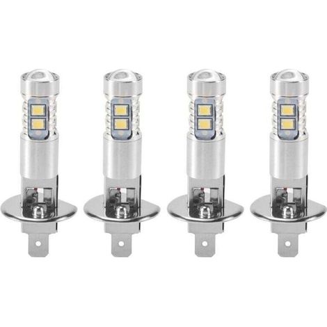 4 Pièces Ampoules LED H1 Phare Conduite Brouillard 6000K Blanc Lumière 200W