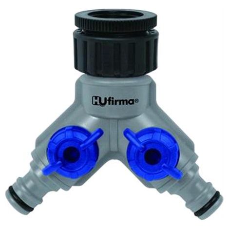 Presa Raccordo Irrigazione per Rubinetto Hu-Firma 2 Vie Hu-307 conf. 10 pz