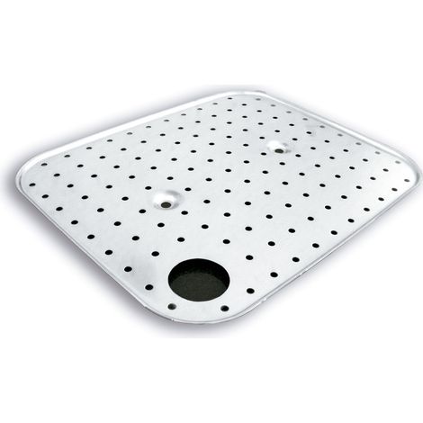 Fonds Perforés Inox pour Plonges - 600x500mm - Distform