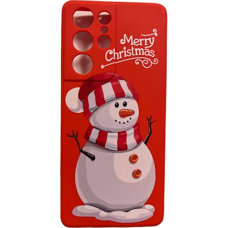 COQUE DE NOËL POUR SAMSUNG GALAXY S21 ULTRA 5G BONHOMME DE NEIGE + 2 FILMS DE PROTECTION (1/3)
