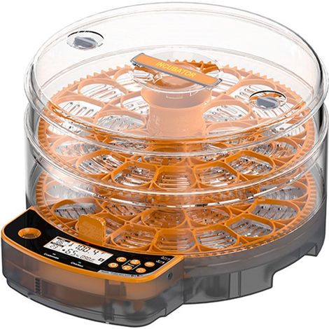 Incubateur 24 œufs avec plateau de retournement des œufs programmé, contrôle automatique de la température et de l'humidité KF4201096A (1/4)