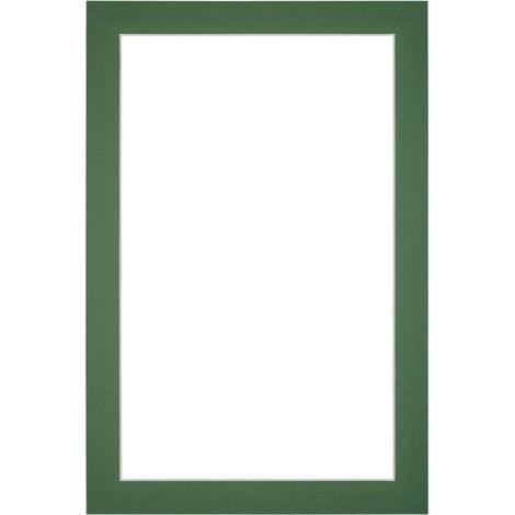 yd. - Cadre photo 40x60 - Vert foret - Carton sans acide 630 g/m² - (1/4)