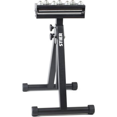 Chevalet support STIER, capacité de charge 200 kg avec barre à billes et rouleau de support (1/4)