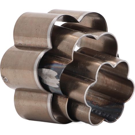 3 emporte-pièces fleur en acier allié 30 40 50mm, moules de découpe cuir pour travaux manuels DIY (1/5)