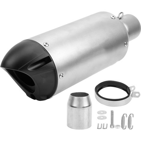 Tuyau d'échappement en acier inoxydable 1.5-2 pouces universel pour moto modification style SC, titane (1/5)