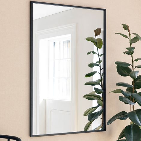 Garden Trading Avening Rectangular Indoor Outdoor Wall Mirror 120x80cm Black