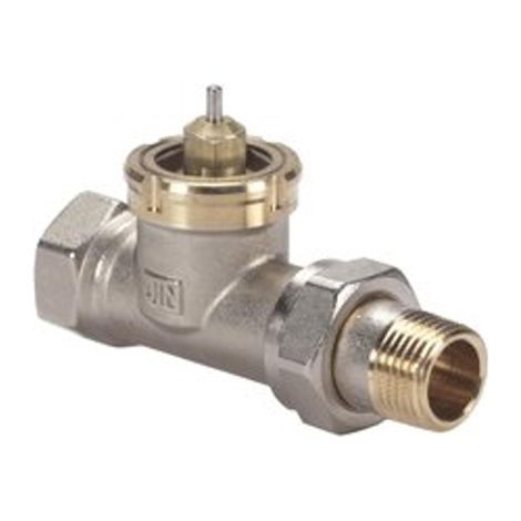 Danfoss Corps de vanne RAV 25/8 R3/4, Droit, Nickelé mat, 013U0027 (1/2)