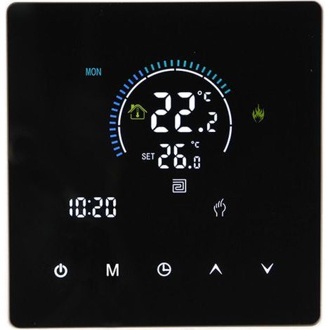 Panneau thermostatique intelligent pour chauffe-eau mural AC90 240 V 3 500 W (Wi-Fi, 3 A) (1/5)