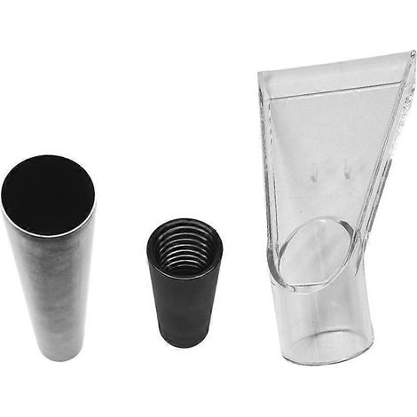 38mm transparent raclette tête tube en acier inoxydable tête transparente souple caoutchouc Joint aspirateur eau et poussière accessoire de buse (1/5)