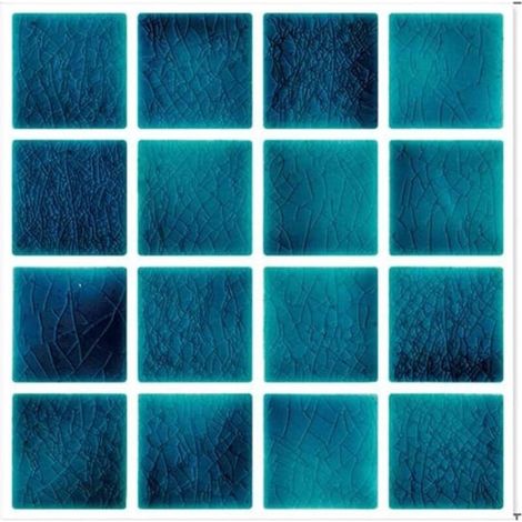 Adesivi per piastrelle, adesivi murali effetto mosaico di marmo, adesivi impermeabili per bagno, lavanderia, camper, fornelli (10 cm/30 pezzi) (1/4)