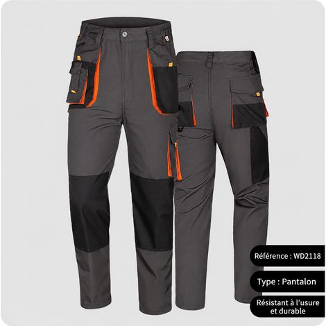 Pantalon de travail cargo multipoches homme gris foncé taille XL/175 175 61 × 40 × 46 cm 550 g – Livraison gratuite