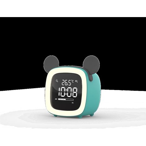 Réveil de Chevet Dessin animé Enfants Horloge Bureau Rechargeable (1/5)