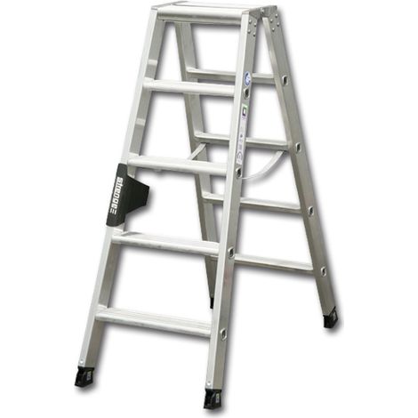 MUNK Stehleiter mit ergo-pad beidseitig begehbar 2x5 Stufen (1/5)