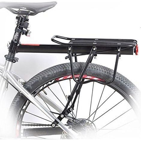 Vélo Porte Bagagec en Aluminium Réglable Transporteur Porte-Bagages arrière avec réflecteur (1/5)