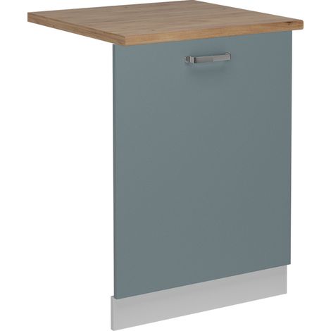 Panneau de lave-vaisselle R-Line, Bleu-gris, 60cm , PT Chêne, Vicco