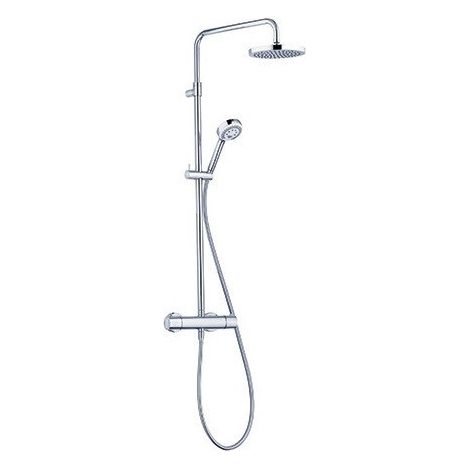Logo dual shower system mitigeur thermostatique de doucheavec douchette à main 3 jets