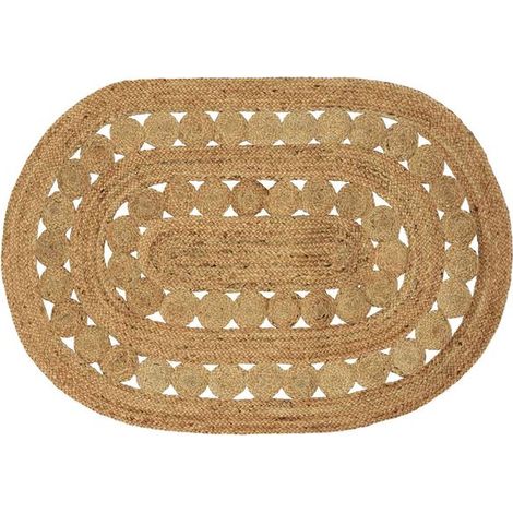 Tapis à surface naturelle, 100 x 152 cm, jute. (1/5)