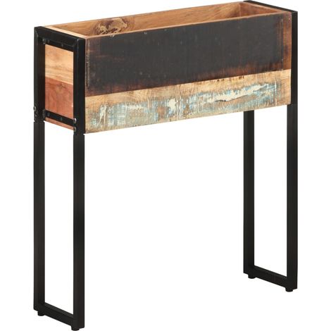 Pflanzkübel 60x20x68 cm Altholz Massiv