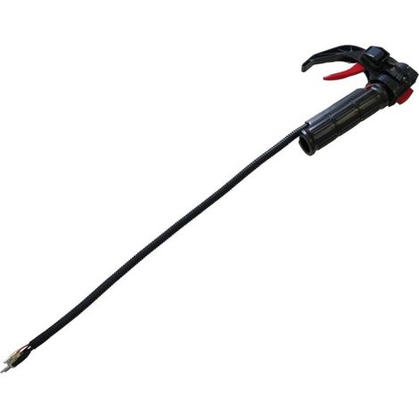 Poignée de gaz avec interrupteur marche/arrêt – Mèche pour tarière – Compatible avec Scheppach EB1700 – Remplacement d'origine