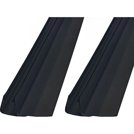 Kit guarnizioni salvagoccia nero opaco 200 cm per box doccia 5-6 mm