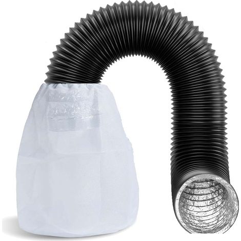 Filtre à peluches pour évacuation de sèche-linge. Sac filtrant en coton pour évacuation de sèche-linge. Filtre à peluches pour conduit