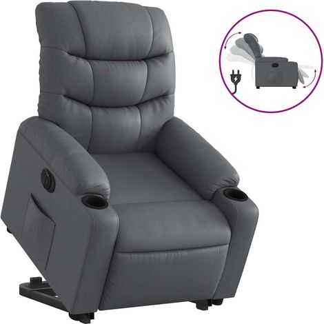 Maison Exclusive - Relaxsessel mit Aufstehhilfe Elektrisch Grau K