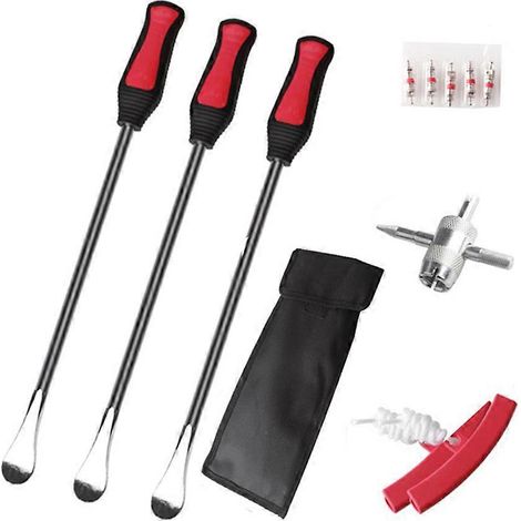 Kit de montage de pneus Auto Spoon 375 mm, outils de démontage et de réparation de pneus robustes pour motos, vélos et voitures. (1/5)