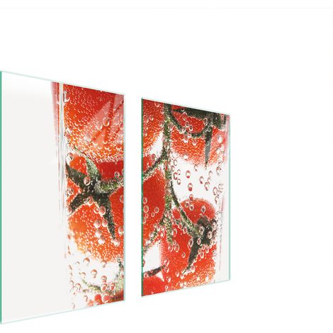 GLASSCHUTZPLATTE FÜR HERD 75x52 TOMATEN (1/5)