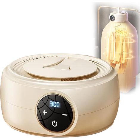 Sèche-linge électrique portable avec pompe à chaleur minuterie séchage rapide circulation d'air chaud à 360° 360 (1/5)
