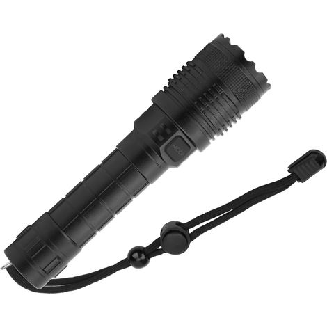 Lampe torche portable multifonction étanche, rechargeable par USB, rechargeable et idéale pour les activités de plein air. (1/5)