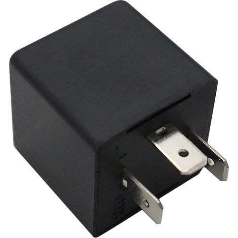 Relé intermitente LED de 3 pines para bombillas de intermitentes LED: corrige el parpadeo rápido de los intermitentes LED CF13 CF13JL EP34. (1/5)