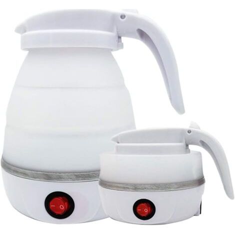 0.6L 1pc Bouteille d'eau en silicone pliable à fond en acier inoxydable pour le camping ou les voyages (1/5)
