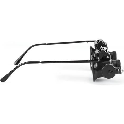 Lunettes de réparation de montres professionnelles, loupe grossissante 20x, outil de bijoutier avec éclairage LED et lentille loupe (1/5)