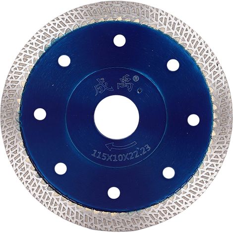 Lame de scie diamantée, meuleuse d'angle à disque à roue ondulée circulaire pour la coupe de carreaux de céramique bleu (1/5)