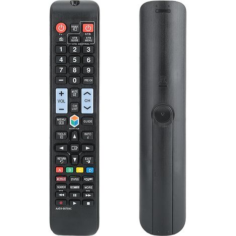 Lot de 2 télécommandes multifonctions à gros boutons pour téléviseur Samsung A59-00784C