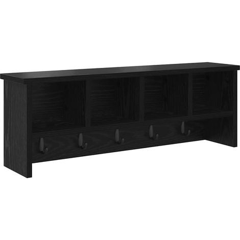 Maison Exclusive - Wandmontierter nachttisch Schwarz Eichen-Optik
