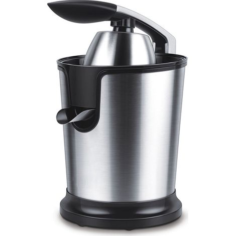 Exprimidor Eléctrico de Cítricos Profesional Palanca Acero Inoxidable Sin BPA, Zumo de Naranja, Limón, Pomelo, Rápido, Automático, Silencioso, Potente 160 W, Boquilla Antigoteo, Lavable a Máquina (1/4)